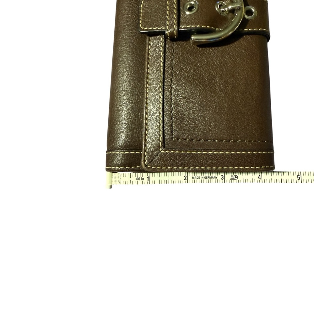 Coach Brown Leather Soho Buckle Tri-fold Wallet - Picture 14 of 16